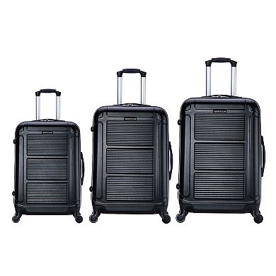 InUSA Pilot 3-Piece Hardside Spinner Luggage Set