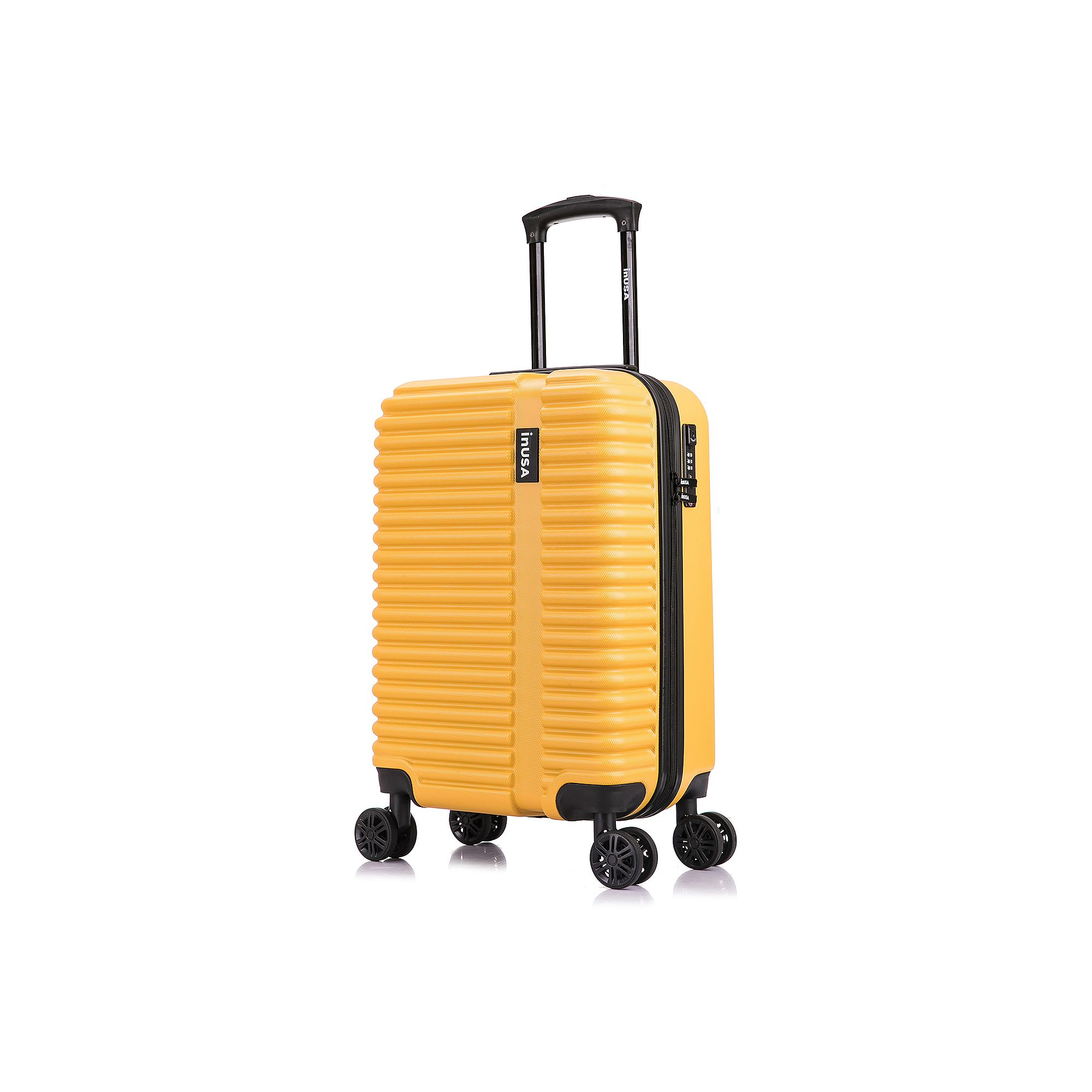 InUSA Ally 20-Inch Carry-On Hardside Spinner Luggage, Orange