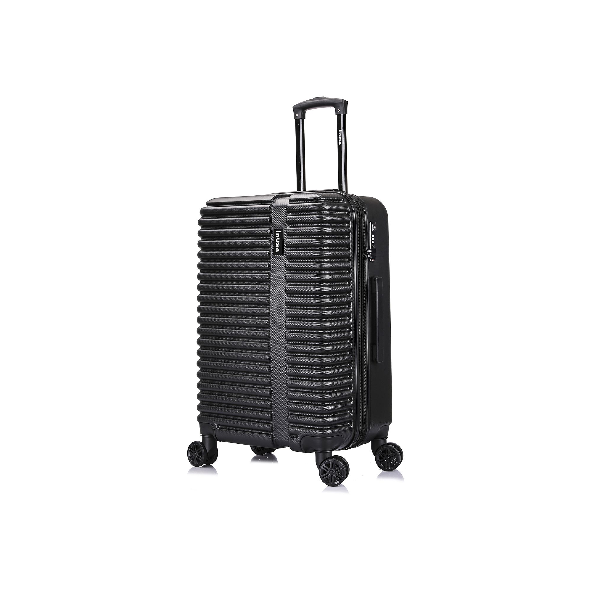 InUSA Ally 24-Inch Hardside Spinner Luggage, Black