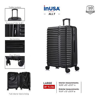 InUSA Ally 28-Inch Hardside Spinner Luggage 
