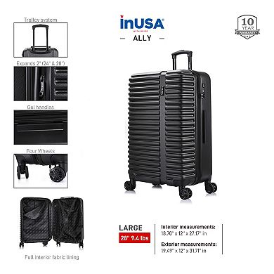 InUSA Ally 28-Inch Hardside Spinner Luggage