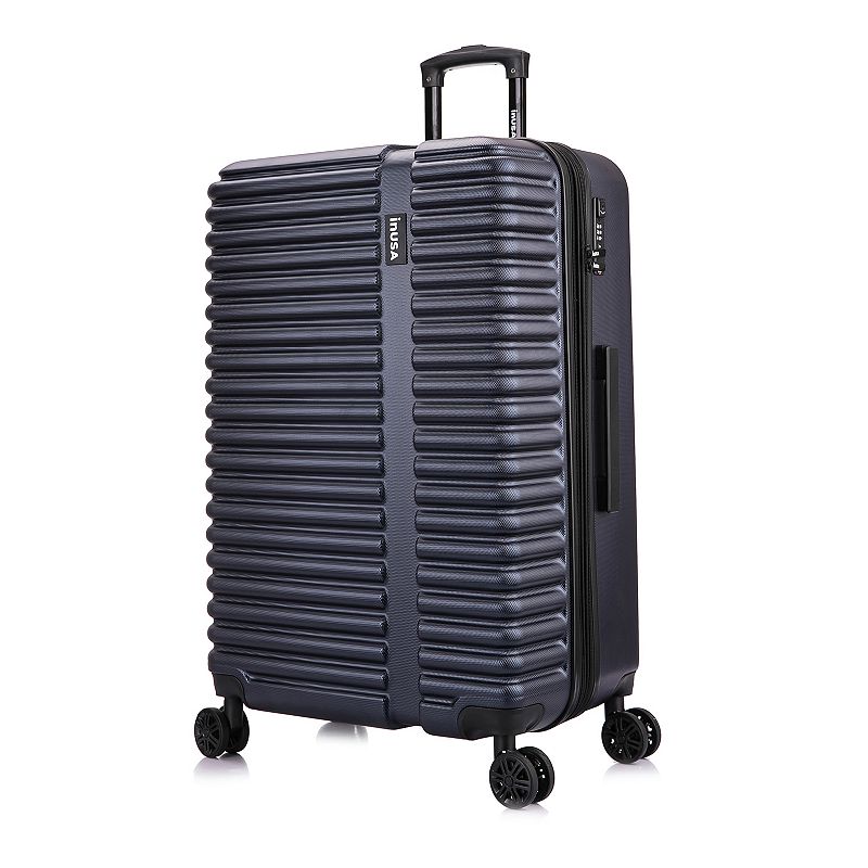 Inusa Lightweight Hardside Spinner 3 -pc Luggage Set - Deep ,Black