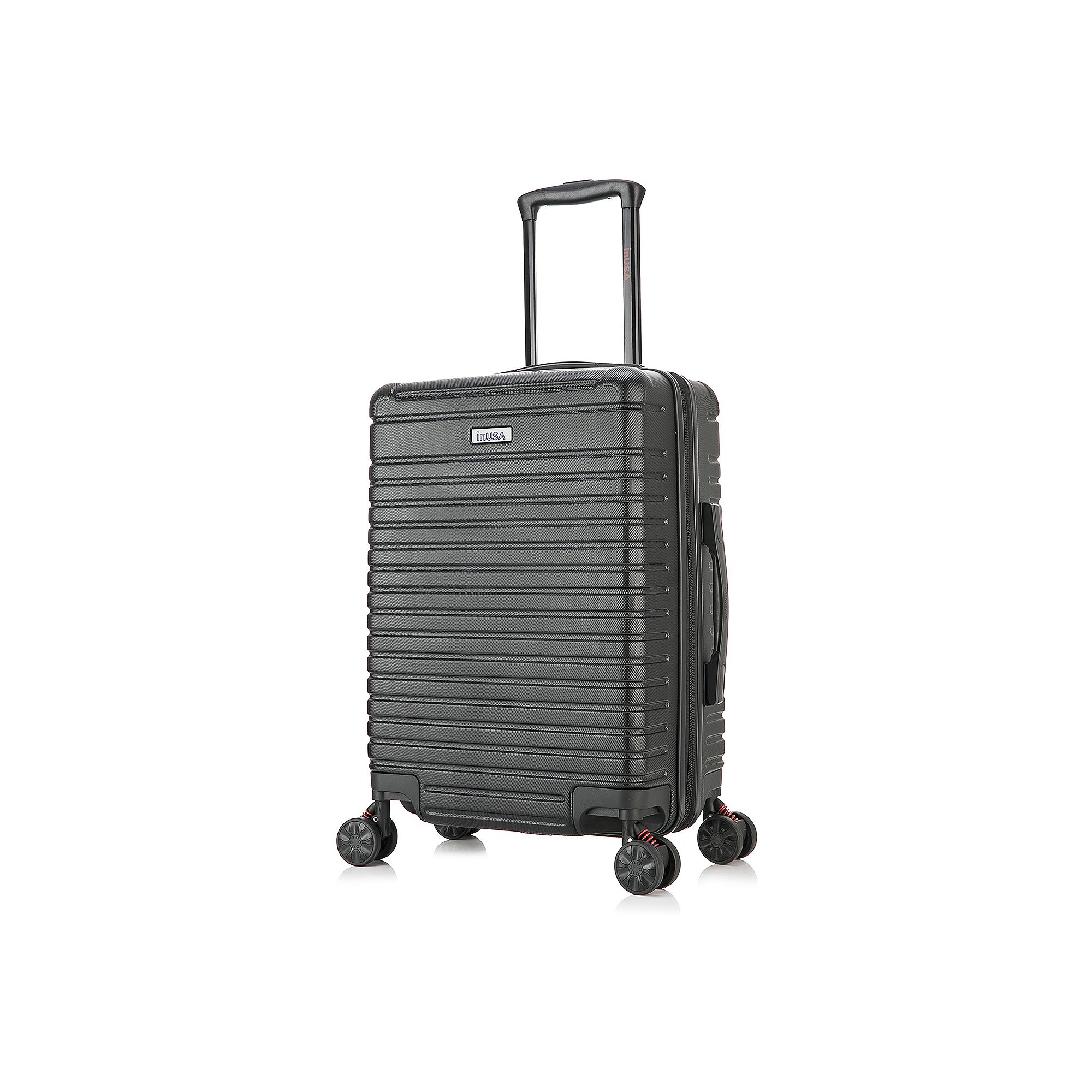 InUSA Deep 20-Inch Carry-On Hardside Spinner Luggage, Black
