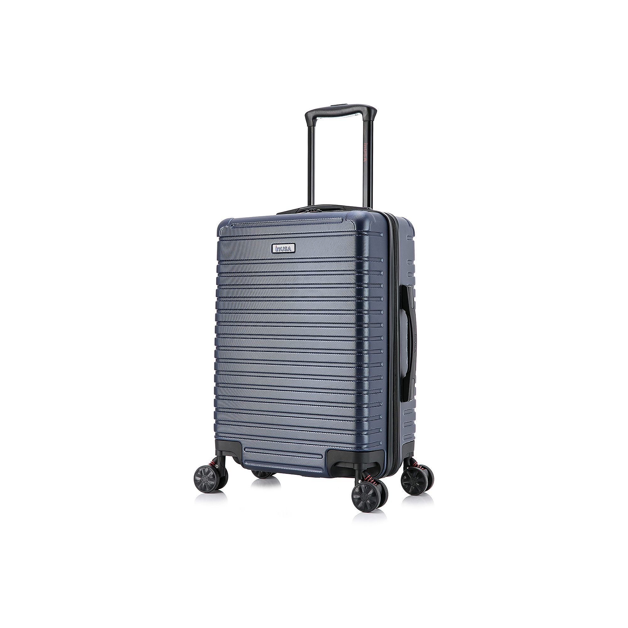 InUSA Deep 20-Inch Carry-On Hardside Spinner Luggage, Blue