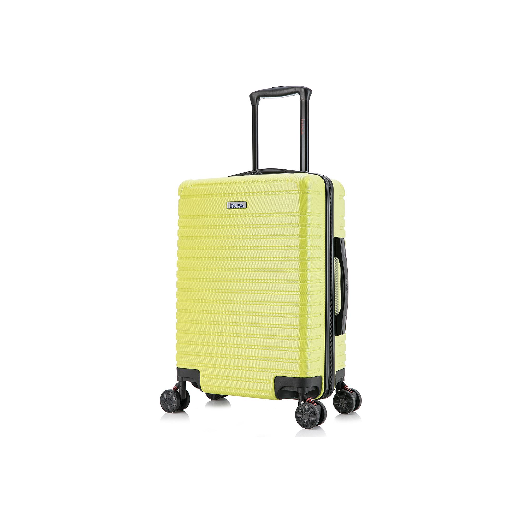 InUSA Deep 20-Inch Carry-On Hardside Spinner Luggage, Green