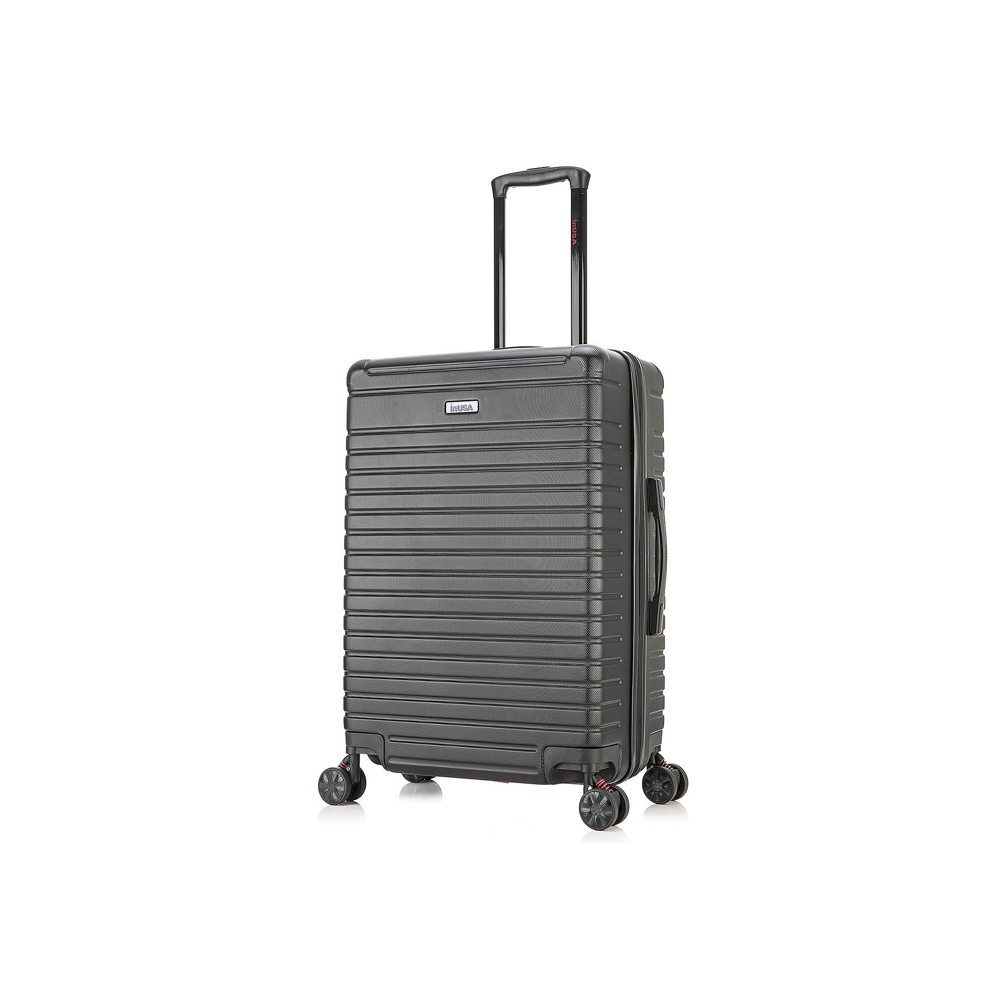 InUSA Deep 24-Inch Hardside Spinner Luggage, Black