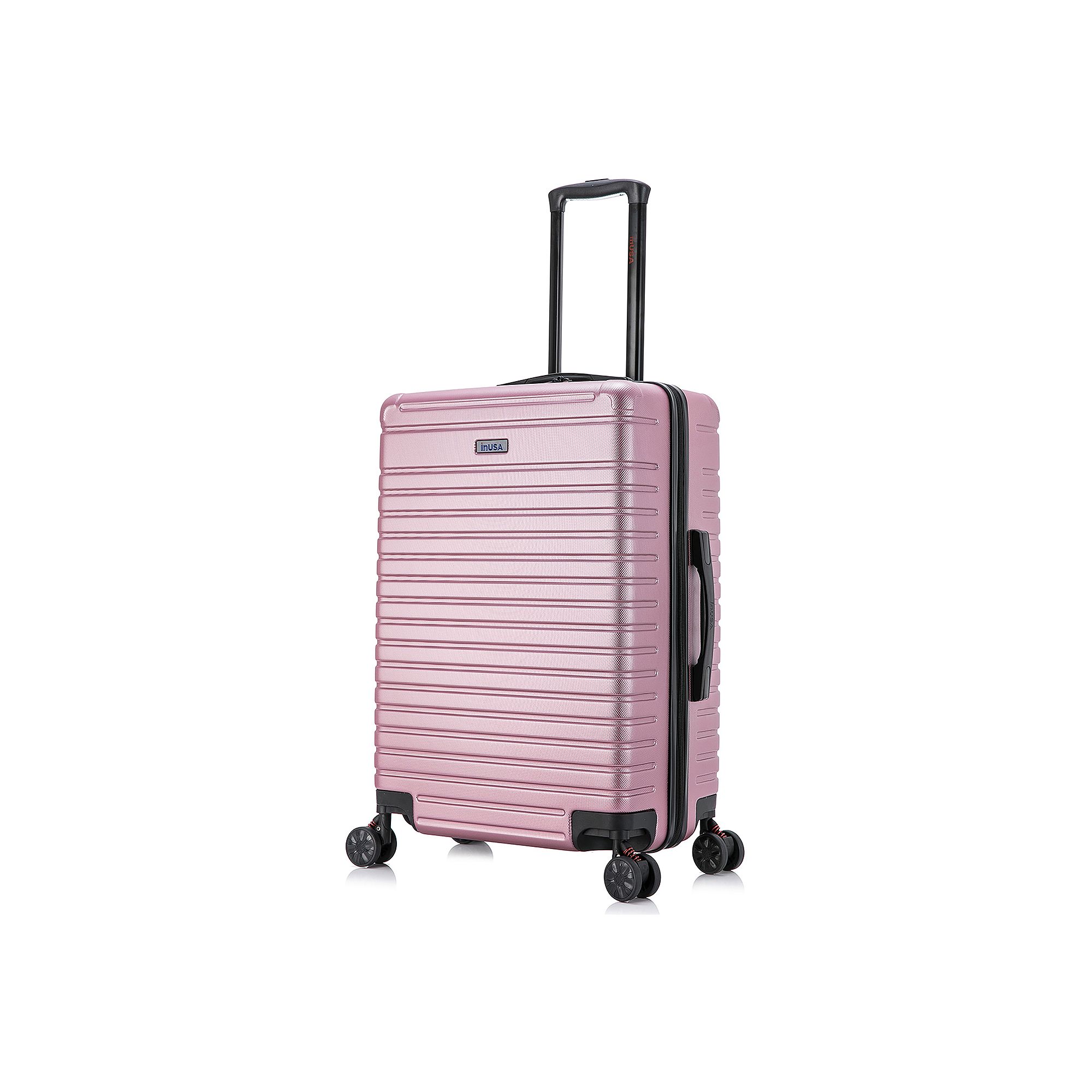 InUSA Deep 24-Inch Hardside Spinner Luggage, Pink