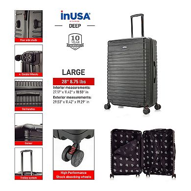 InUSA Deep 28-Inch Hardside Spinner Luggage