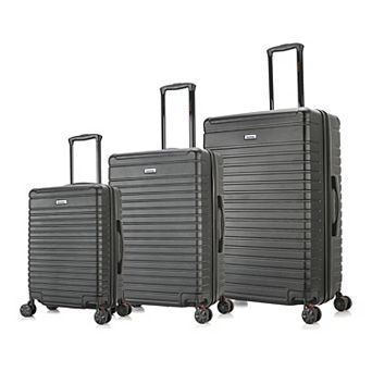 InUSA Deep 3 pc Hardside Spinner Luggage Set