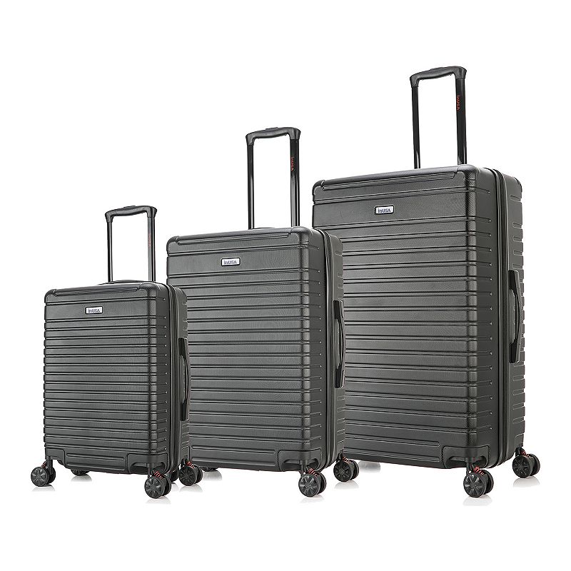 InUSA Deep 3-Piece Hardside Spinner Luggage Set, 40% Off