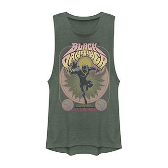 Juniors' Marvel Black Panther Vintage 70's Poster Style Graphic Tank Top