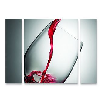 Wine Glass Canvas Wall Art 3 pc Set