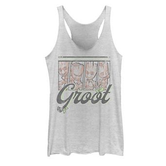 Juniors' Marvel Guardians Of The Galaxy Cute Groot Panels Graphic Tank Top