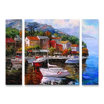 Joval At Sea Canvas Wall Art 3 pc Set