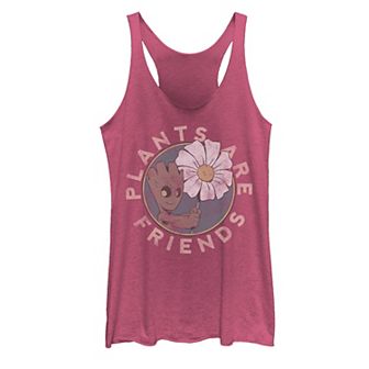 Juniors' Marvel Guardians Of The Galaxy Groot "Plants Are Friends" Graphic Tank Top