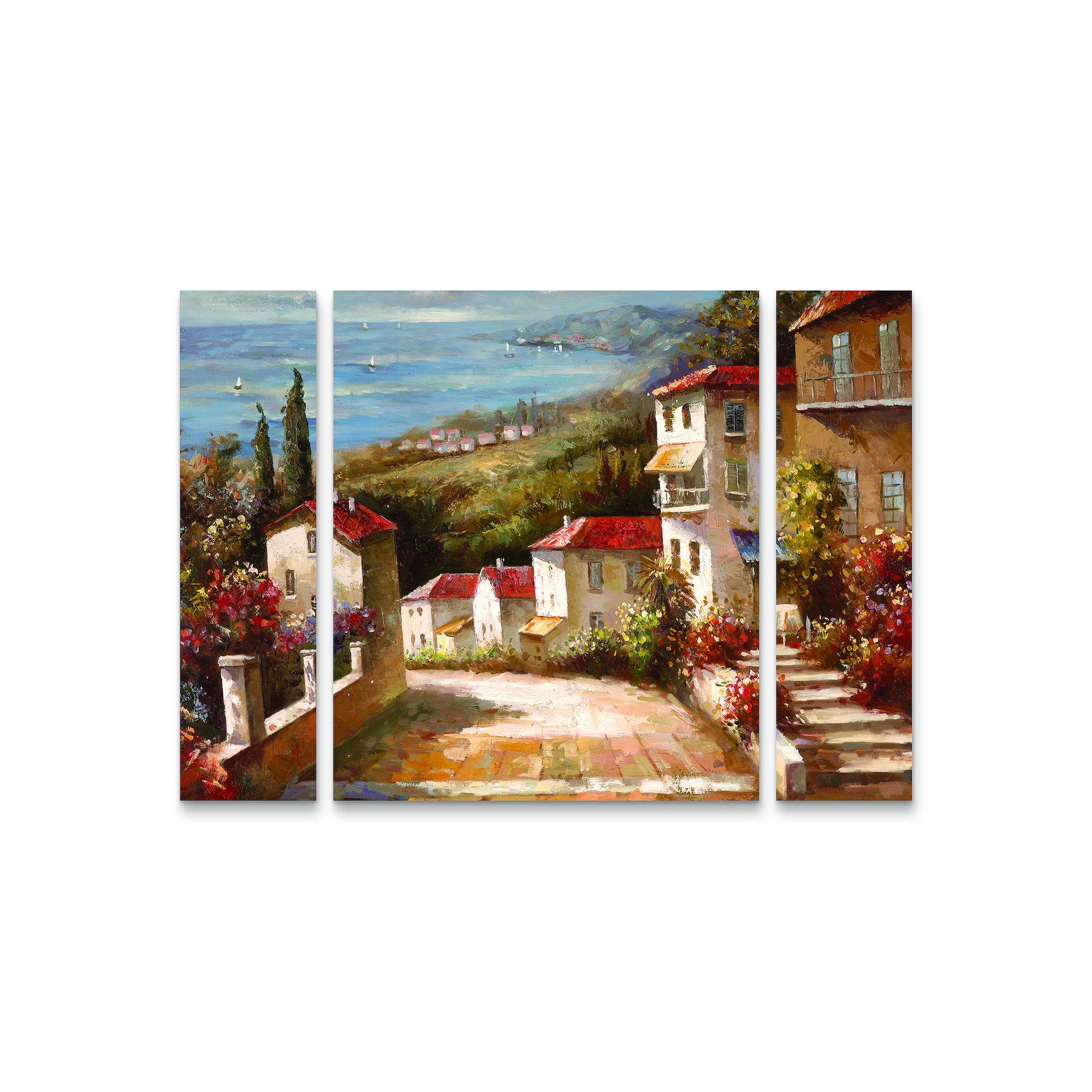 Joval Home Tuscany Canvas Wall Art 3-piece Set, Multi