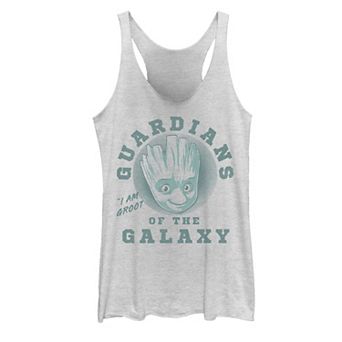 Juniors' Marvel Guardians of the Galaxy Classic Groot Big Face Graphic Tank Top