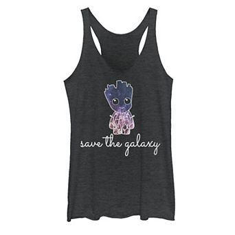 Juniors' Marvel Guardians Of The Galaxy Groot "Save Galaxy" Earth Day Graphic Tank Top