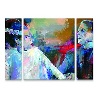 Richard Wallich Frankenstein & Wife Canvas Wall Art 3 pc Set