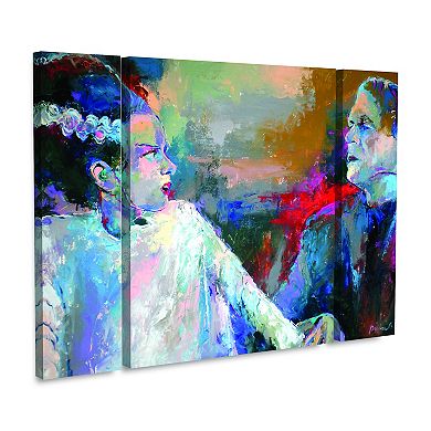 Richard Wallich Frankenstein & Wife Canvas Wall Art 3-piece Set