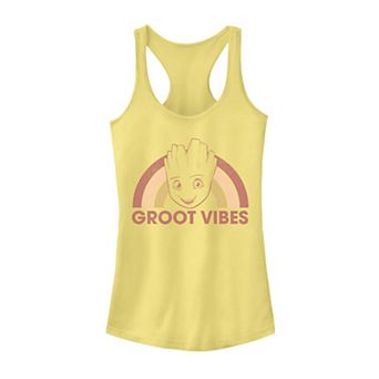 Juniors' Marvel Guardians of the Galaxy Classic "Groot Vibes" Graphic Tank Top