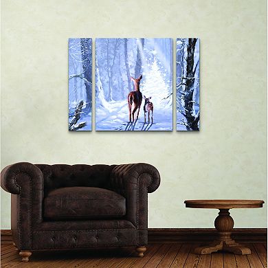Christmas Magic Panel Canvas Wall Art 3-piece Set