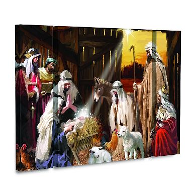 Nativity Canvas Wall Art 3-piece Set