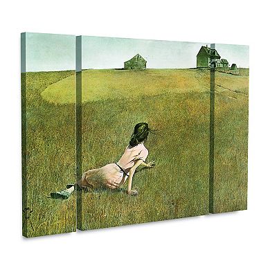 Andrew Wyeth Christina's World Canvas Wall Art 3-piece Set