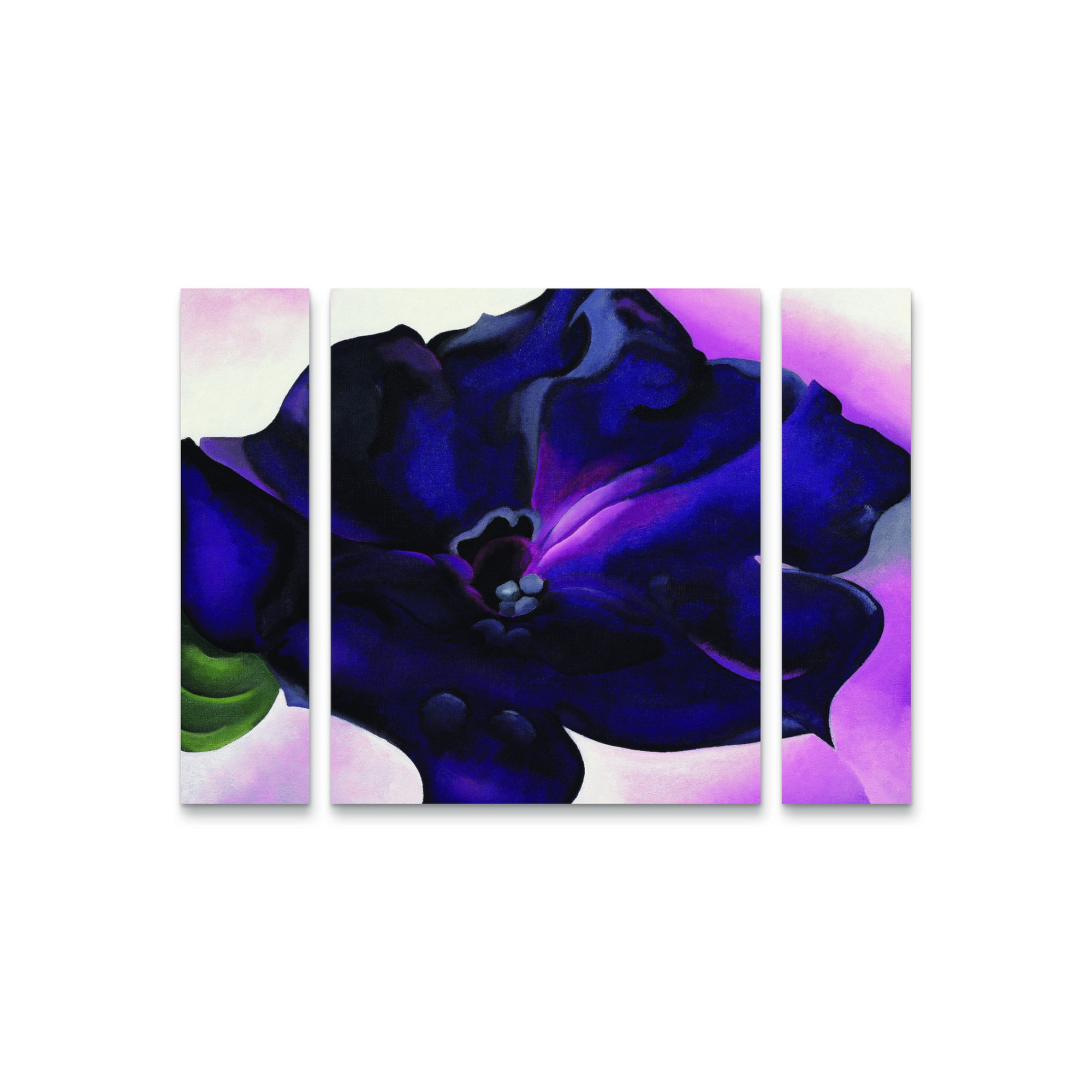 Georgia OKeeffe Petunia Canvas Wall Art 3-piece Set, Multi