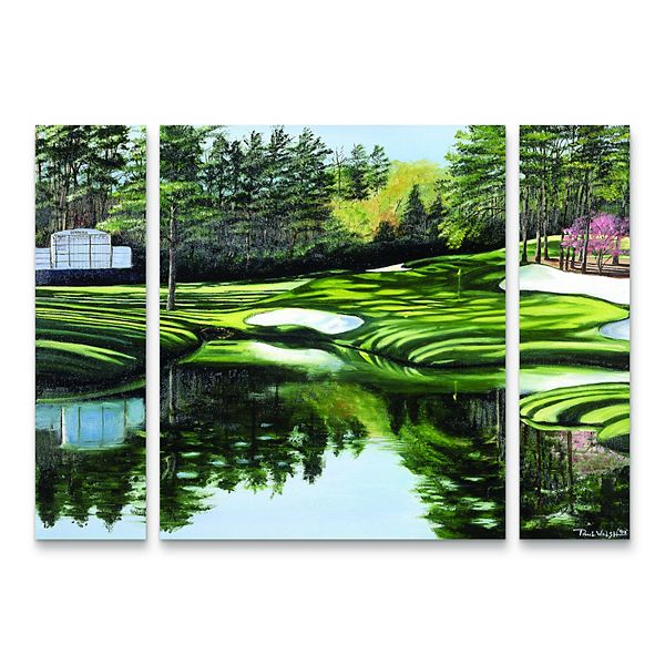 Masters Golf Canvas Wall Art 3piece Set