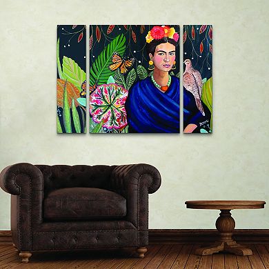 Sylvie Demers Frida Canvas Wall Art 3-piece Set