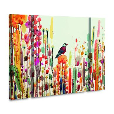 Joie De Vivre Bird Canvas Wall Art 3-piece Set