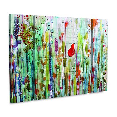 Une Ame Dans Le Jardin Canvas Wall Art 3-piece Set