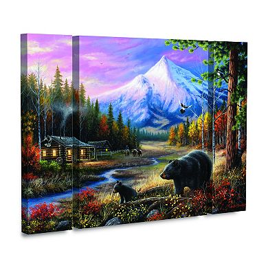 Routine Visitors Canvas Wall Art 3-piece Set