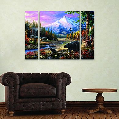 Routine Visitors Canvas Wall Art 3-piece Set