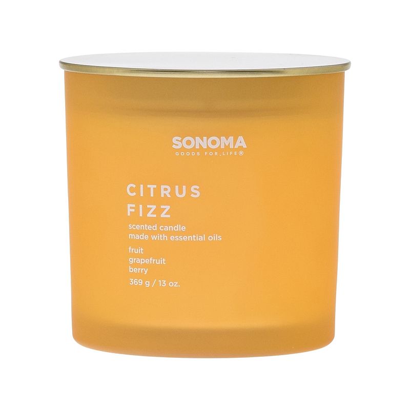Sonoma Goods For Life Citrus Fizz 13-oz. Candle Jar, Multicolor