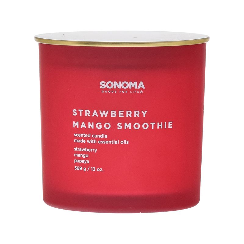 Sonoma Goods For Life Strawberry Mango Smoothie 13-oz. Candle Jar, Multicol