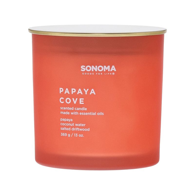 Sonoma Goods For Life Papaya Cove 13-oz. Candle Jar, Multicolor