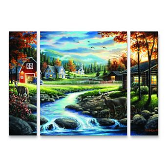 Country Living Canvas Wall Art 3 pc Set