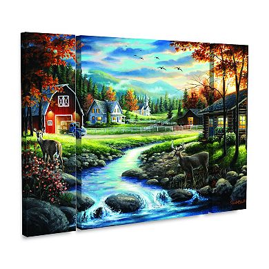 Country Living Canvas Wall Art 3-piece Set