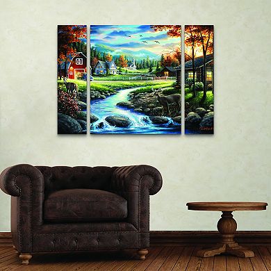 Country Living Canvas Wall Art 3-piece Set