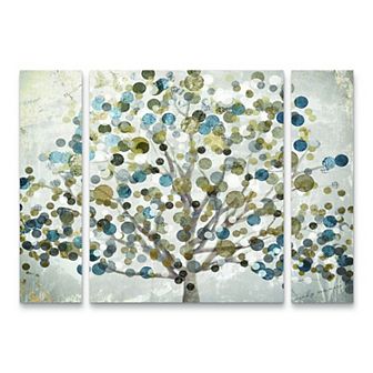 Trademark Fine Art Color Bakery Bubble Tree 3 pc Multi Panel Art Set