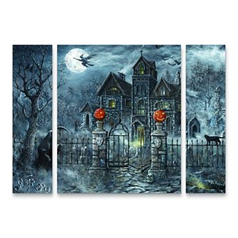 Trademark Fine Art Jeff Tift Uninvited Guest 3 pc Multi Panel Art Set