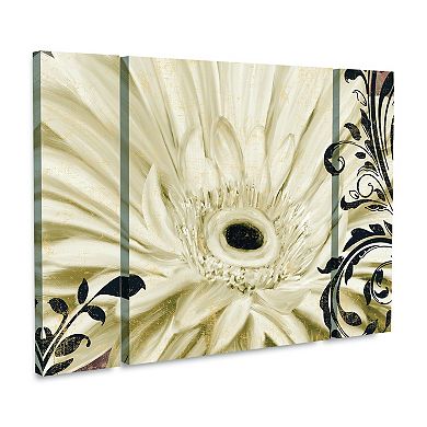 Winter White I Floral Canvas Wall Art 3-piece Set