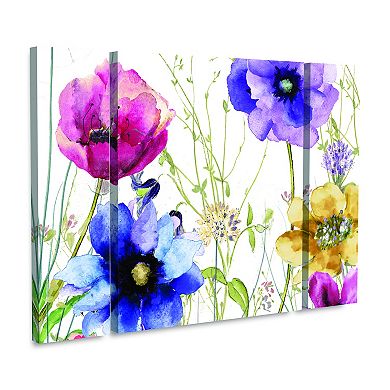 Summer Diary II Canvas Wall Art 3-piece Set