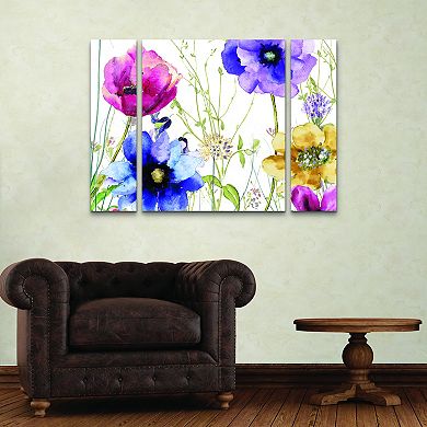 Summer Diary II Canvas Wall Art 3-piece Set