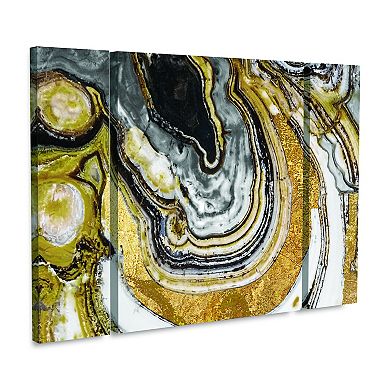 Stone Prose Canvas Wall Art 3-piece Set