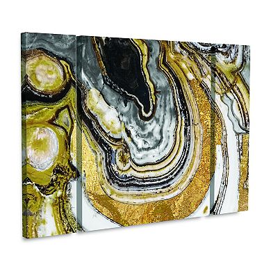 Stone Prose Canvas Wall Art 3-piece Set