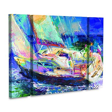 Sailboat Canvas Wall Art 3-piece Set