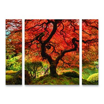 The Tree Vertical Canvas Wall Art 3 pc Set